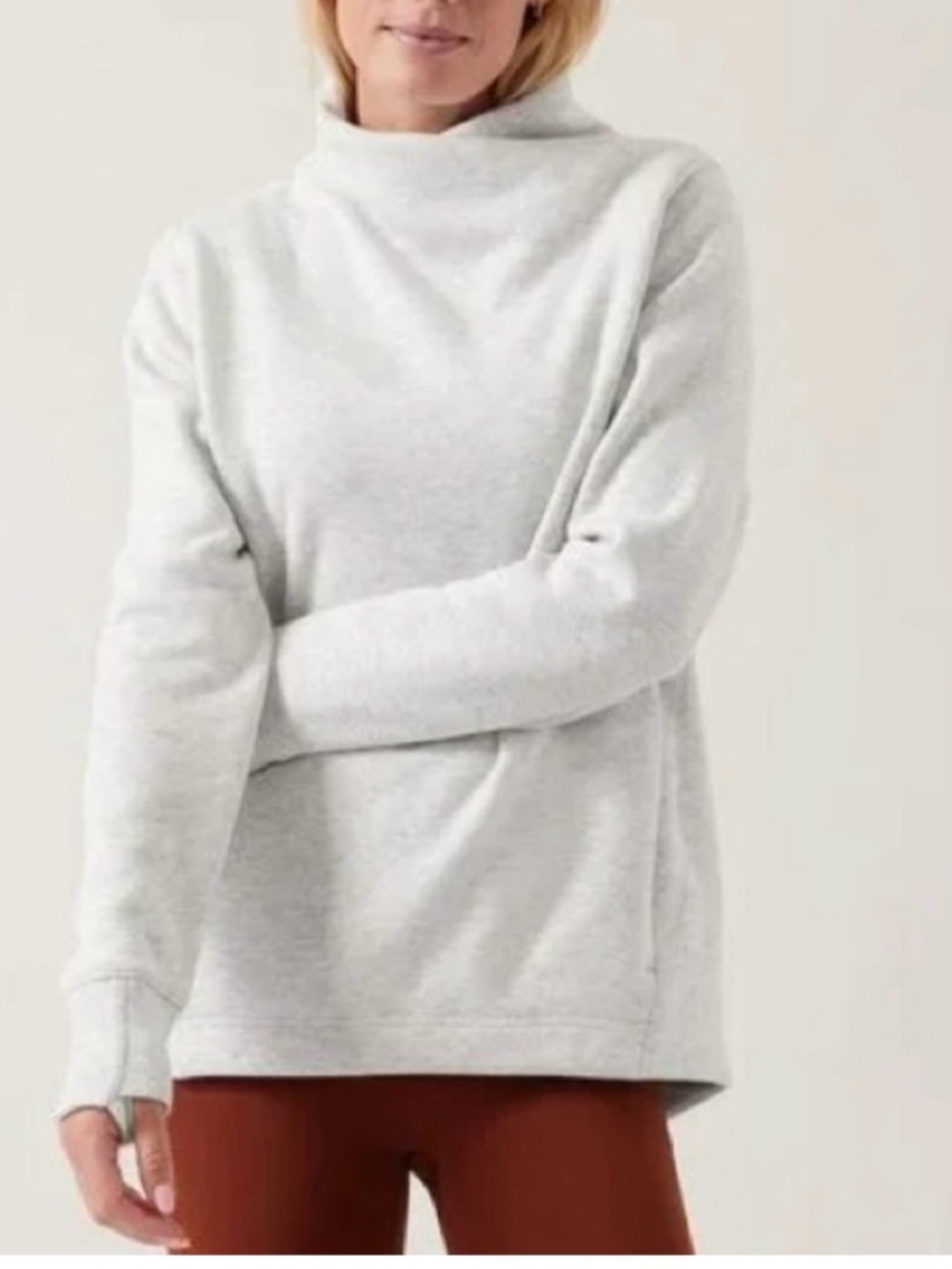 Athleta Cozy Karma Twist Neck Sweatshirt, S
